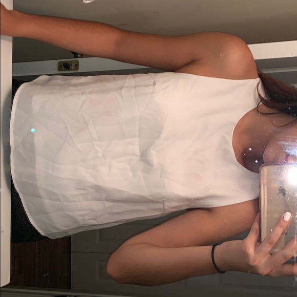 Forever 21 White blouse with detail zipper - Picture 3 of 3